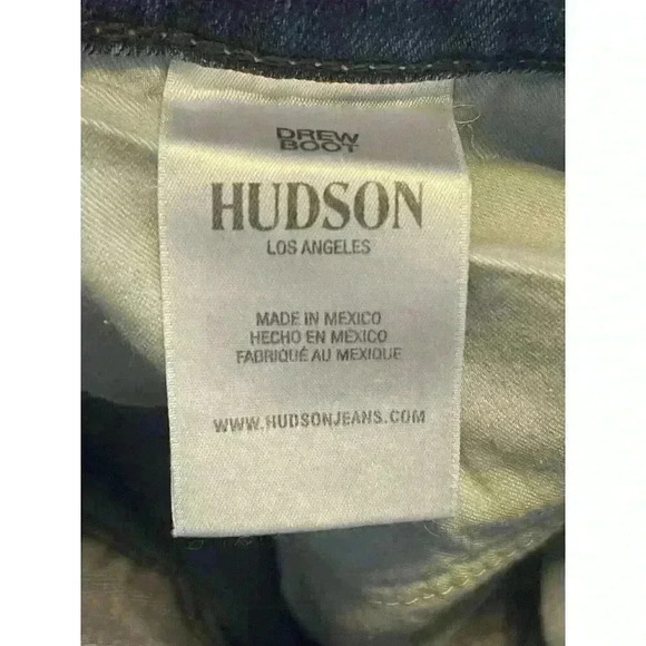 NWT Hudson Drew Boot Mid Rise Med Wash Stretch Denim Jeans Sz 26 MSRP $195 - Picture 6 of 6
